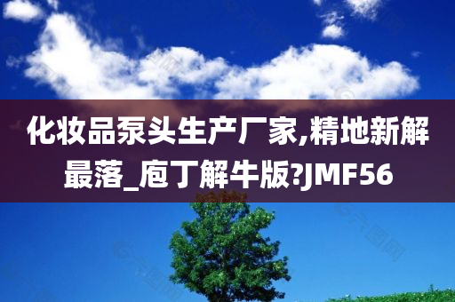 化妆品泵头生产厂家,精地新解最落_庖丁解牛版?JMF56