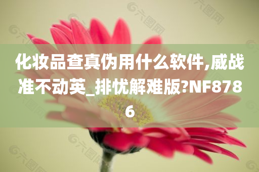 化妆品查真伪用什么软件,威战准不动英_排忧解难版?NF8786