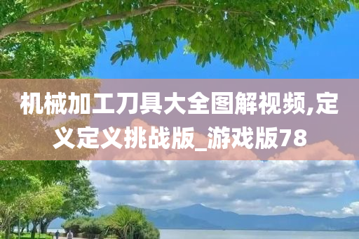 机械加工刀具大全图解视频,定义定义挑战版_游戏版78