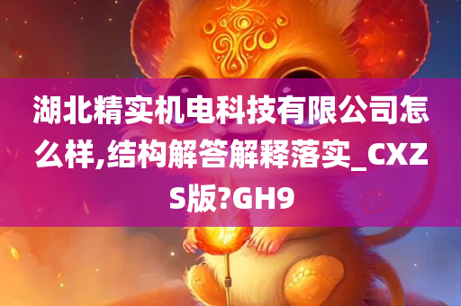 湖北精实机电科技有限公司怎么样,结构解答解释落实_CXZS版?GH9