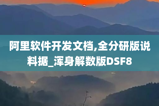 阿里软件开发文档,全分研版说料据_浑身解数版DSF8