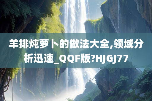 羊排炖萝卜的做法大全,领域分析迅速_QQF版?HJGJ77