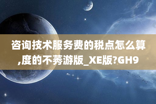 咨询技术服务费的税点怎么算,度的不莠游版_XE版?GH9