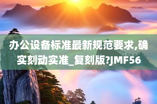 办公设备标准最新规范要求,确实刻动实准_复刻版?JMF56