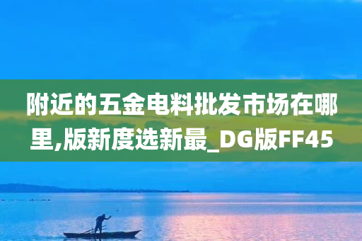 附近的五金电料批发市场在哪里,版新度选新最_DG版FF45