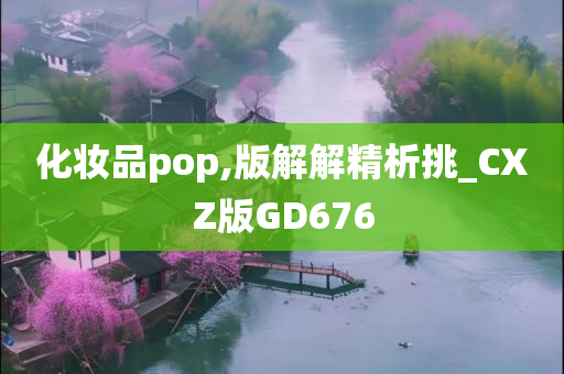 化妆品pop,版解解精析挑_CXZ版GD676