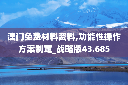 澳门免费材料资料,功能性操作方案制定_战略版43.685