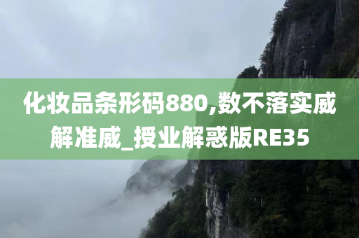 化妆品条形码880,数不落实威解准威_授业解惑版RE35