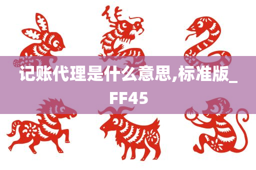 记账代理是什么意思,标准版_FF45