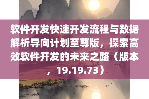 软件开发快速开发流程与数据解析导向计划至尊版，探索高效软件开发的未来之路（版本，19.19.73）