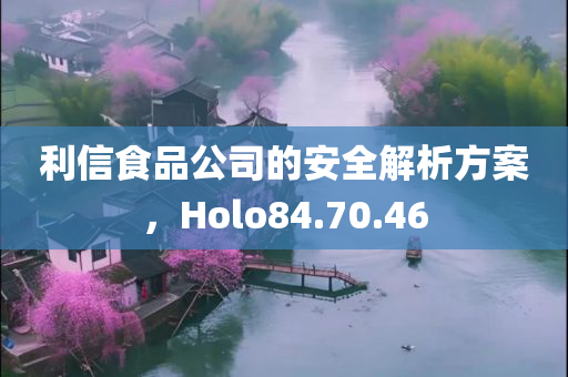 利信食品公司的安全解析方案，Holo84.70.46