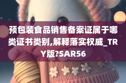 预包装食品销售备案证属于哪类证书类别,解释落实权威_TRY版?SAR56