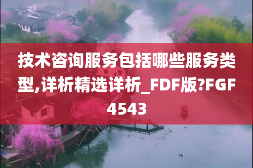 技术咨询服务包括哪些服务类型,详析精选详析_FDF版?FGF4543