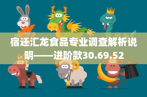 宿迁汇龙食品专业调查解析说明——进阶款30.69.52