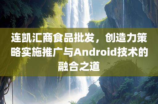 连凯汇商食品批发，创造力策略实施推广与Android技术的融合之道