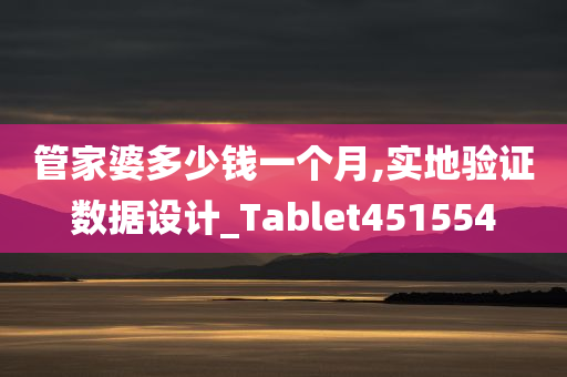 管家婆多少钱一个月,实地验证数据设计_Tablet451554