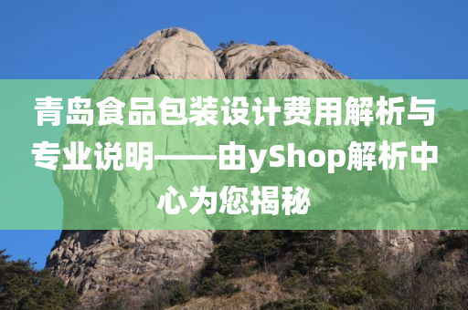 青岛食品包装设计费用解析与专业说明——由yShop解析中心为您揭秘