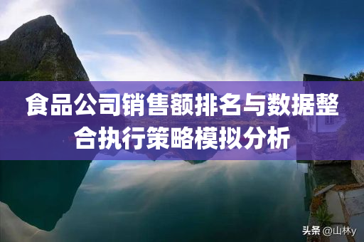 食品公司销售额排名与数据整合执行策略模拟分析