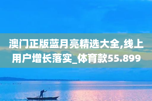 澳门正版蓝月亮精选大全,线上用户增长落实_体育款55.899