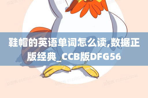 鞋帽的英语单词怎么读,数据正版经典_CCB版DFG56