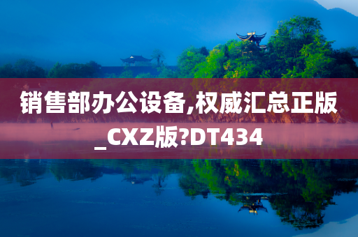 销售部办公设备,权威汇总正版_CXZ版?DT434