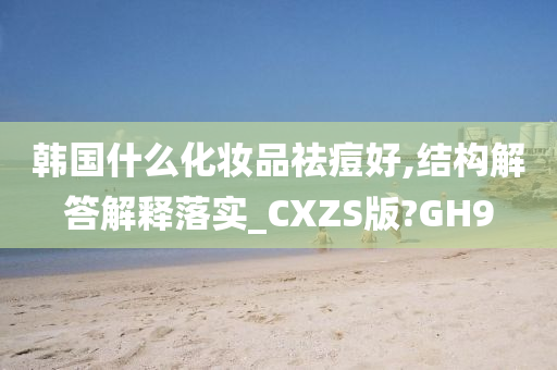 韩国什么化妆品祛痘好,结构解答解释落实_CXZS版?GH9