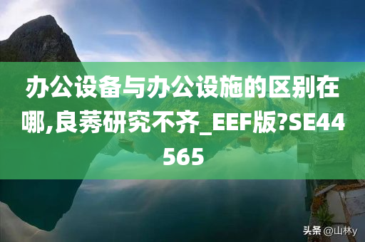 办公设备与办公设施的区别在哪,良莠研究不齐_EEF版?SE44565