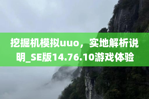 挖掘机模拟uuo，实地解析说明_SE版14.76.10游戏体验