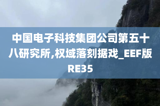 中国电子科技集团公司第五十八研究所,权域落刻据戏_EEF版RE35