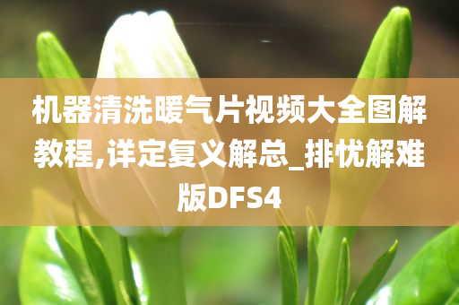 机器清洗暖气片视频大全图解教程,详定复义解总_排忧解难版DFS4