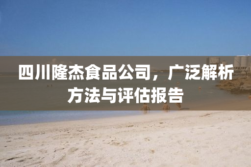 四川隆杰食品公司，广泛解析方法与评估报告