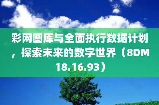 彩网图库与全面执行数据计划，探索未来的数字世界（8DM18.16.93）